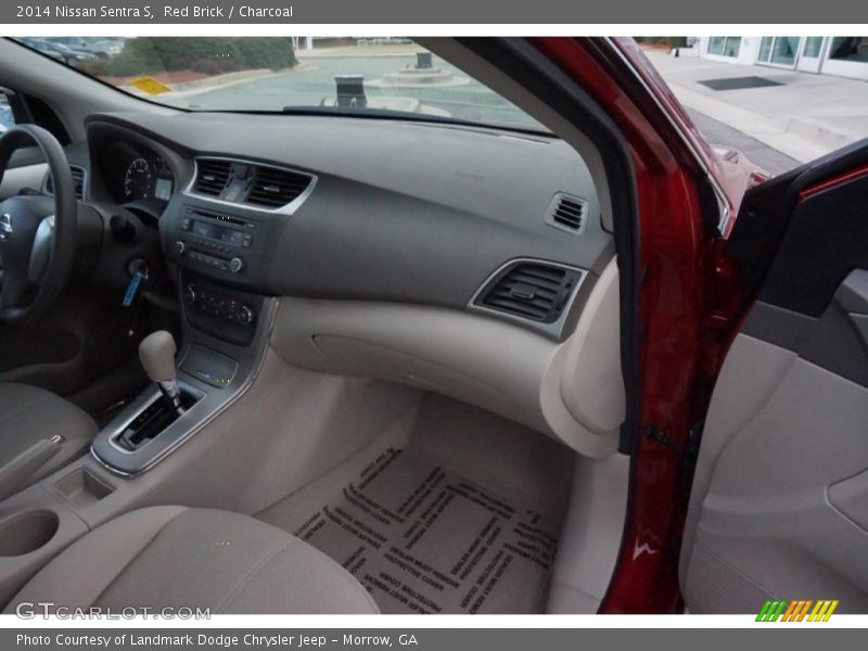Red Brick / Charcoal 2014 Nissan Sentra S