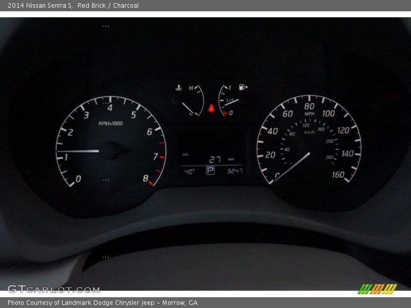 Red Brick / Charcoal 2014 Nissan Sentra S