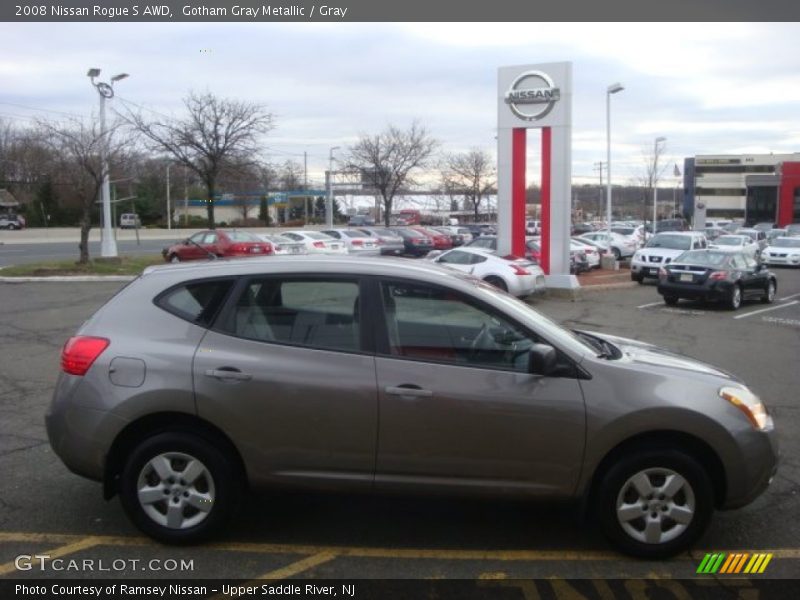 Gotham Gray Metallic / Gray 2008 Nissan Rogue S AWD