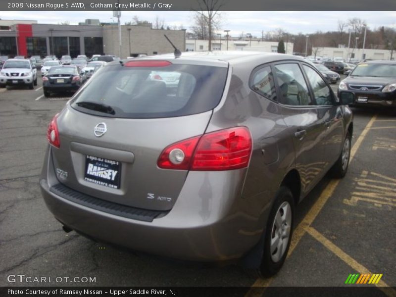 Gotham Gray Metallic / Gray 2008 Nissan Rogue S AWD