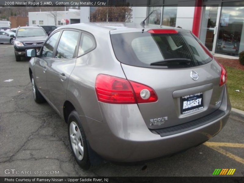 Gotham Gray Metallic / Gray 2008 Nissan Rogue S AWD