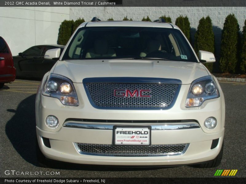 White Diamond Tricoat / Cashmere 2012 GMC Acadia Denali