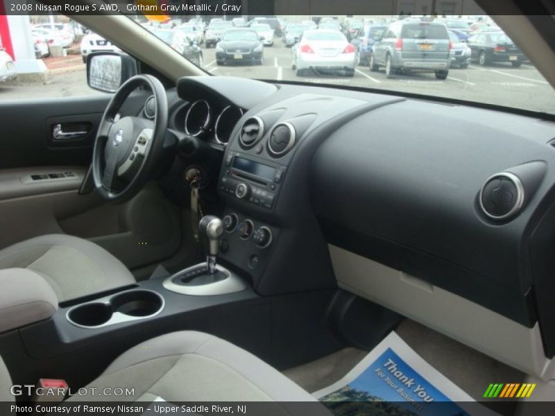 Gotham Gray Metallic / Gray 2008 Nissan Rogue S AWD