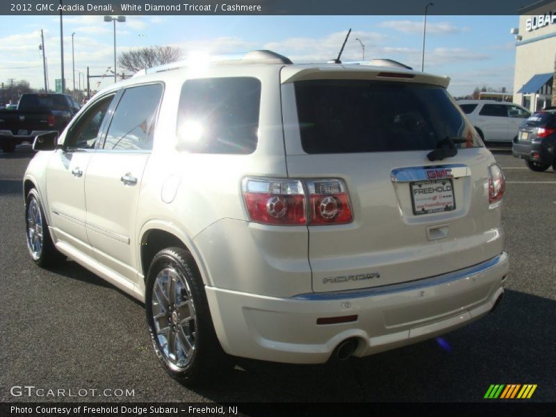 White Diamond Tricoat / Cashmere 2012 GMC Acadia Denali