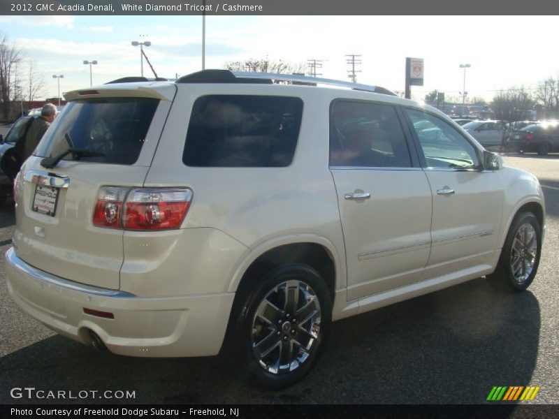 White Diamond Tricoat / Cashmere 2012 GMC Acadia Denali