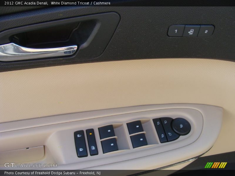 White Diamond Tricoat / Cashmere 2012 GMC Acadia Denali