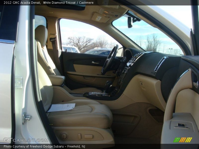 White Diamond Tricoat / Cashmere 2012 GMC Acadia Denali