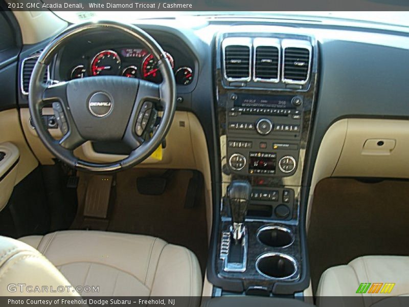 White Diamond Tricoat / Cashmere 2012 GMC Acadia Denali