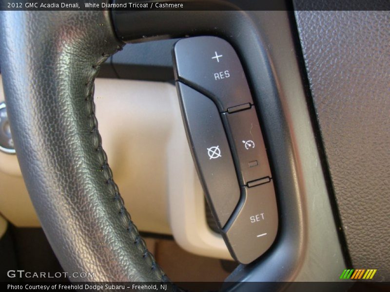 White Diamond Tricoat / Cashmere 2012 GMC Acadia Denali