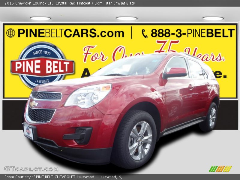 Crystal Red Tintcoat / Light Titanium/Jet Black 2015 Chevrolet Equinox LT