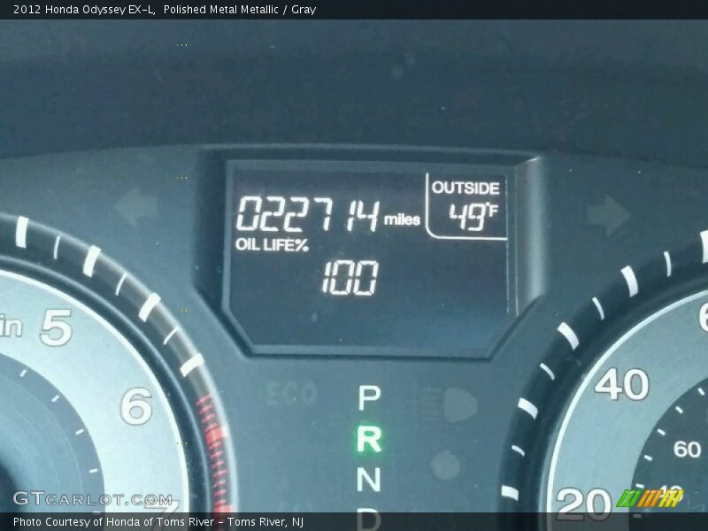 Polished Metal Metallic / Gray 2012 Honda Odyssey EX-L