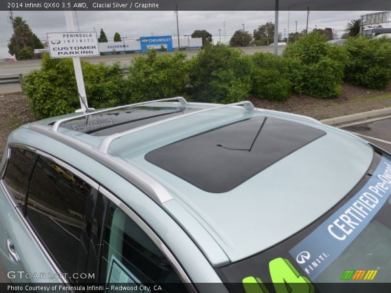 Glacial Silver / Graphite 2014 Infiniti QX60 3.5 AWD