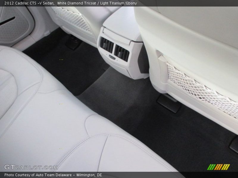 White Diamond Tricoat / Light Titanium/Ebony 2012 Cadillac CTS -V Sedan