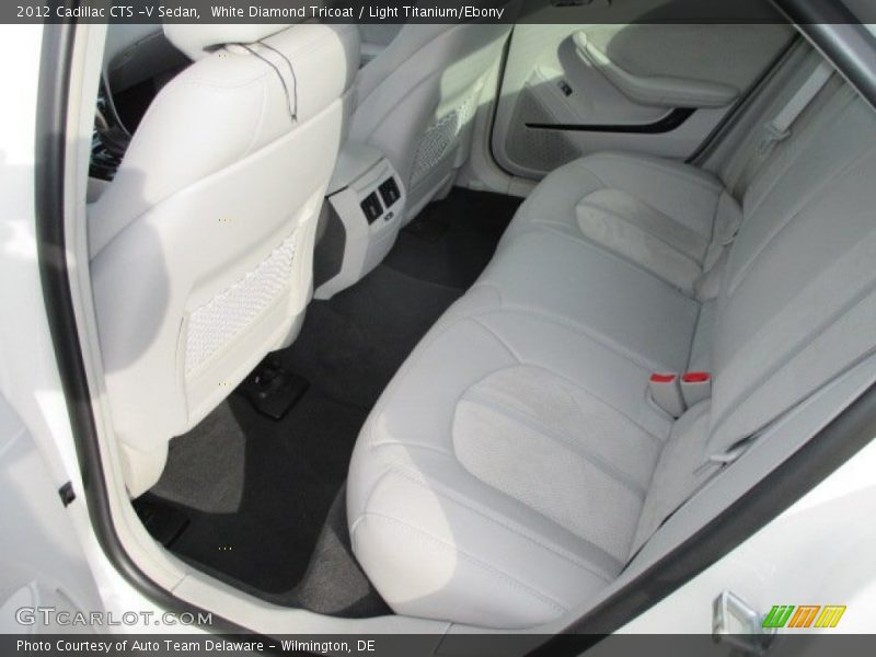 White Diamond Tricoat / Light Titanium/Ebony 2012 Cadillac CTS -V Sedan