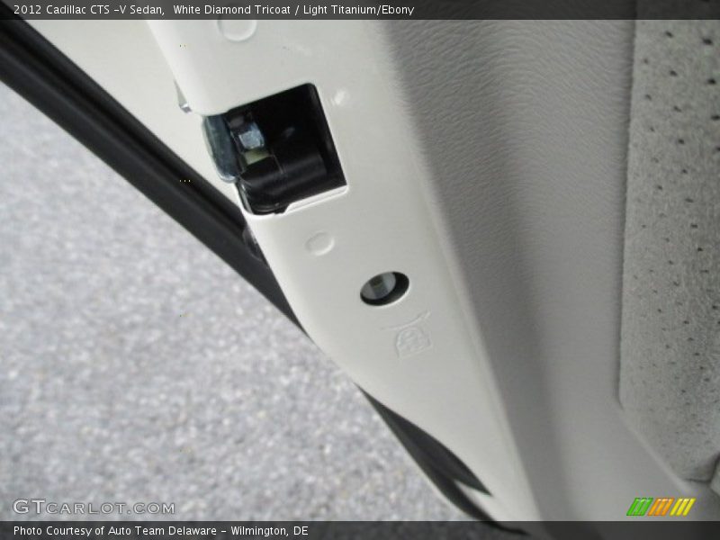 White Diamond Tricoat / Light Titanium/Ebony 2012 Cadillac CTS -V Sedan