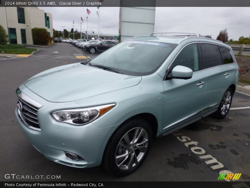 Glacial Silver / Graphite 2014 Infiniti QX60 3.5 AWD
