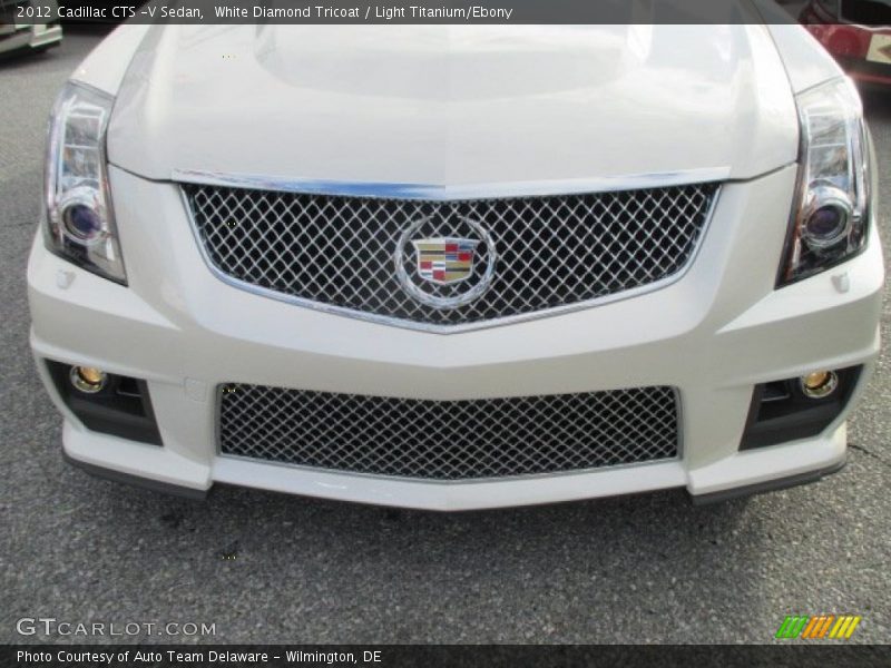 White Diamond Tricoat / Light Titanium/Ebony 2012 Cadillac CTS -V Sedan