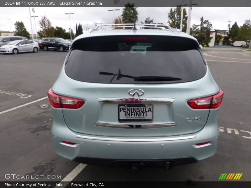 Glacial Silver / Graphite 2014 Infiniti QX60 3.5 AWD