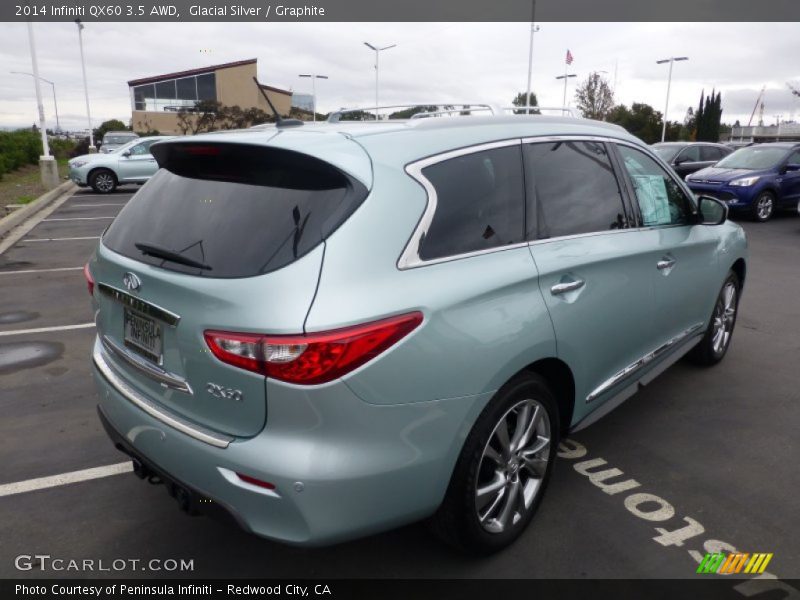 Glacial Silver / Graphite 2014 Infiniti QX60 3.5 AWD