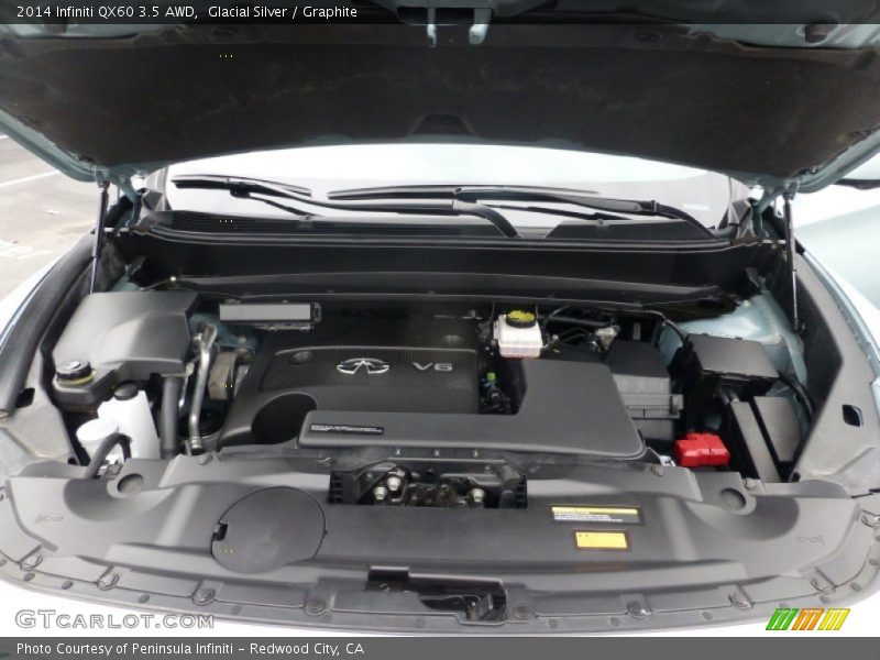 Glacial Silver / Graphite 2014 Infiniti QX60 3.5 AWD
