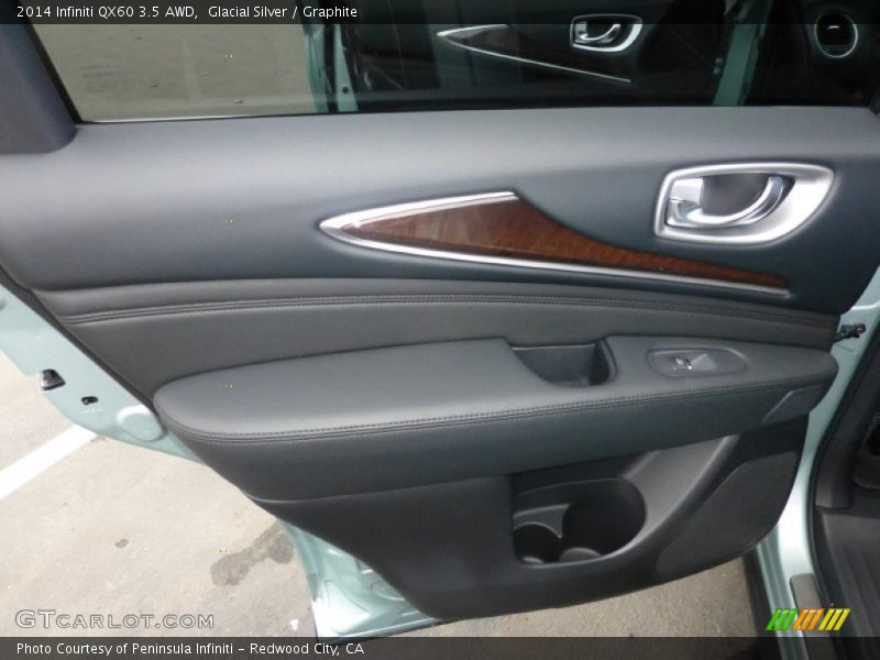 Glacial Silver / Graphite 2014 Infiniti QX60 3.5 AWD