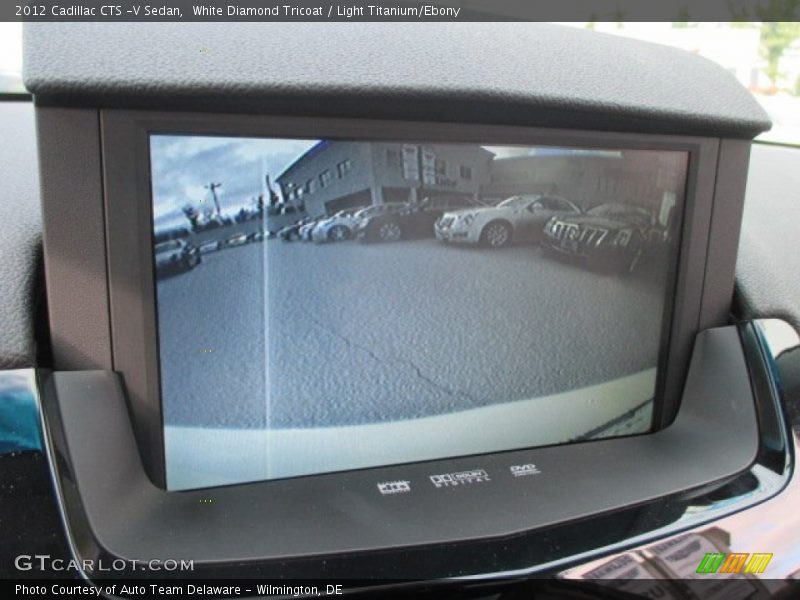 White Diamond Tricoat / Light Titanium/Ebony 2012 Cadillac CTS -V Sedan