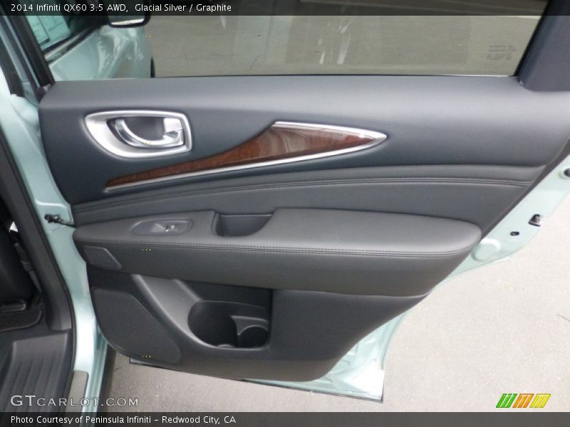 Glacial Silver / Graphite 2014 Infiniti QX60 3.5 AWD