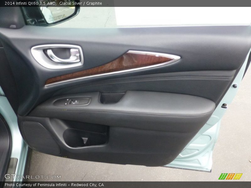 Glacial Silver / Graphite 2014 Infiniti QX60 3.5 AWD