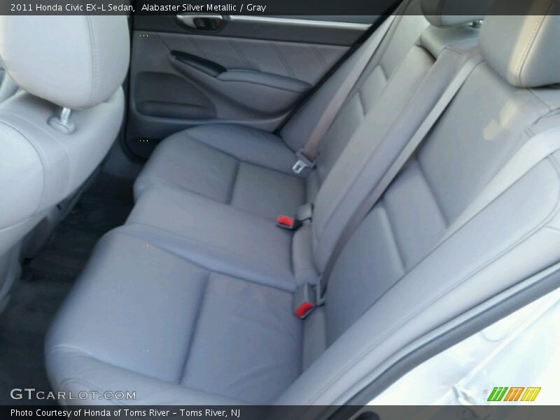 Alabaster Silver Metallic / Gray 2011 Honda Civic EX-L Sedan