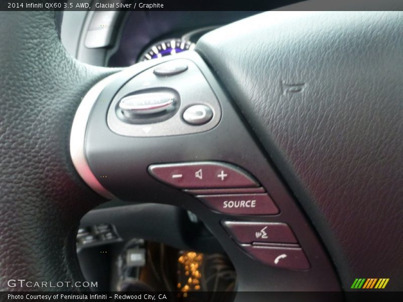 Glacial Silver / Graphite 2014 Infiniti QX60 3.5 AWD