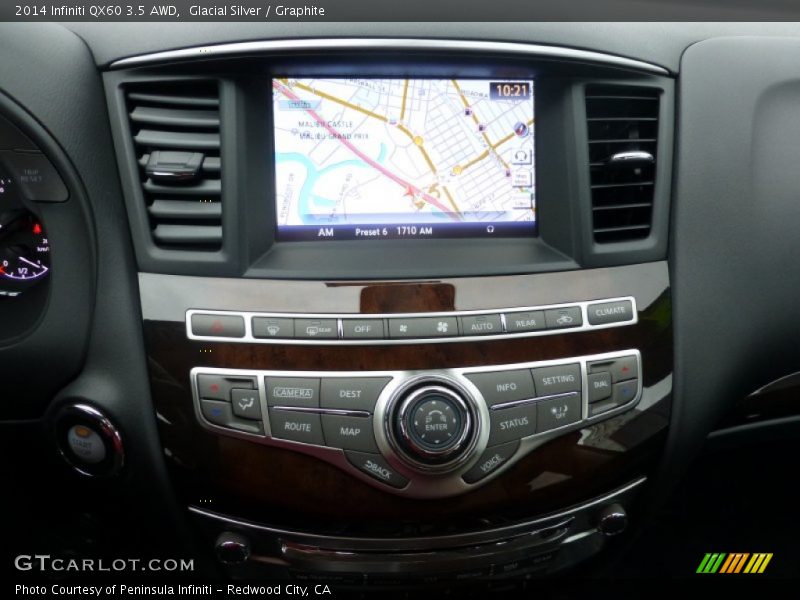 Glacial Silver / Graphite 2014 Infiniti QX60 3.5 AWD