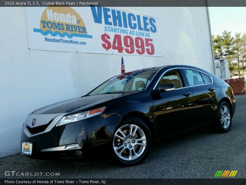Crystal Black Pearl / Parchment 2010 Acura TL 3.5