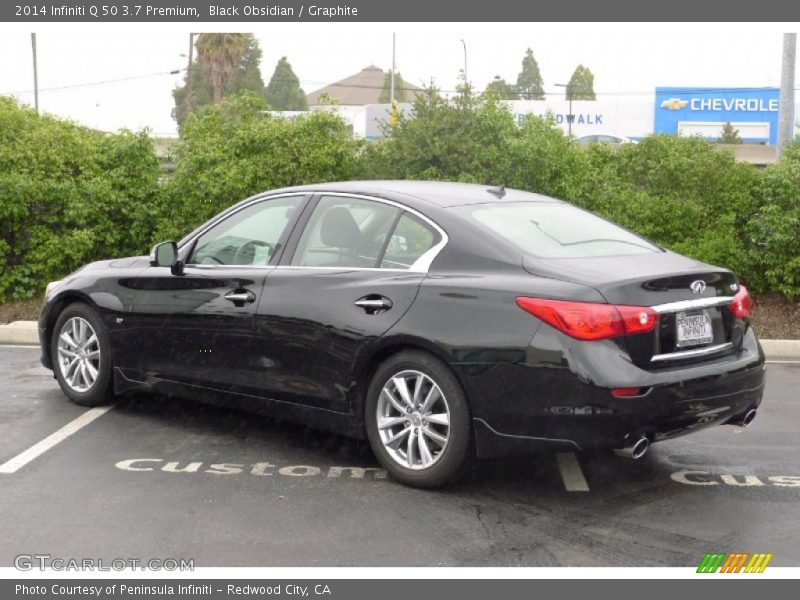 Black Obsidian / Graphite 2014 Infiniti Q 50 3.7 Premium