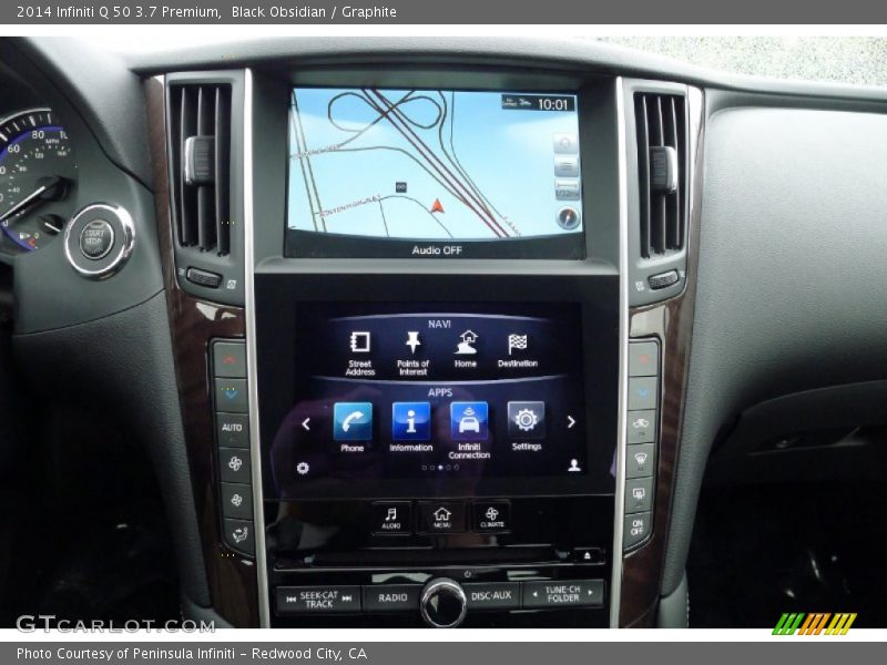 Black Obsidian / Graphite 2014 Infiniti Q 50 3.7 Premium