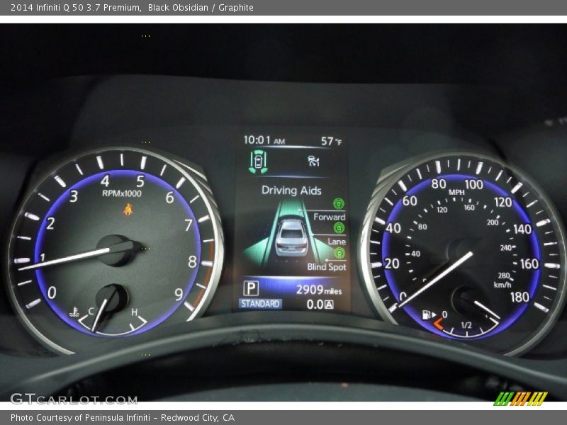 Black Obsidian / Graphite 2014 Infiniti Q 50 3.7 Premium