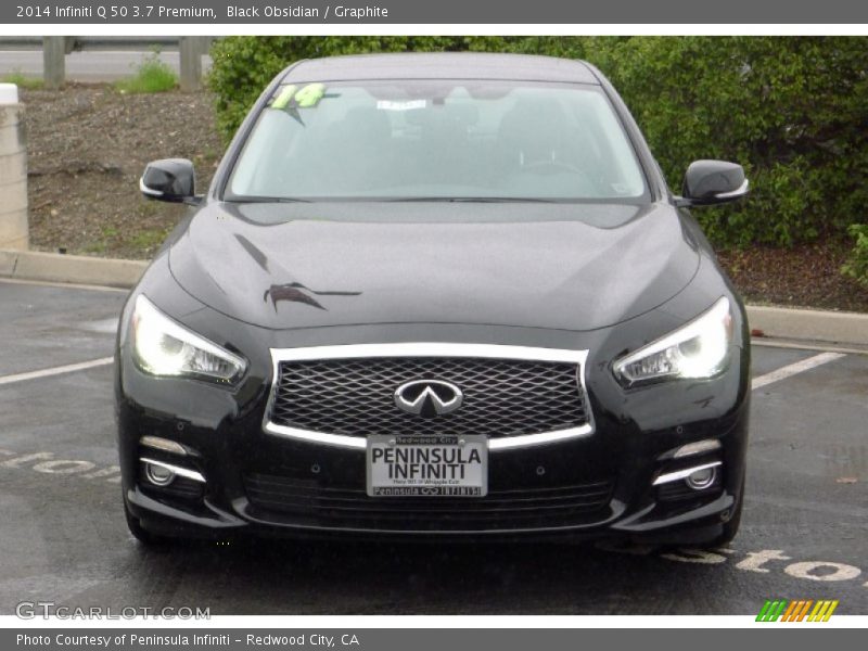 Black Obsidian / Graphite 2014 Infiniti Q 50 3.7 Premium
