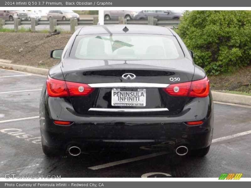 Black Obsidian / Graphite 2014 Infiniti Q 50 3.7 Premium