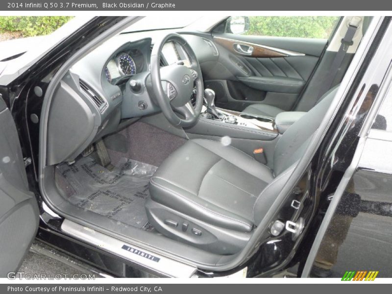 Black Obsidian / Graphite 2014 Infiniti Q 50 3.7 Premium