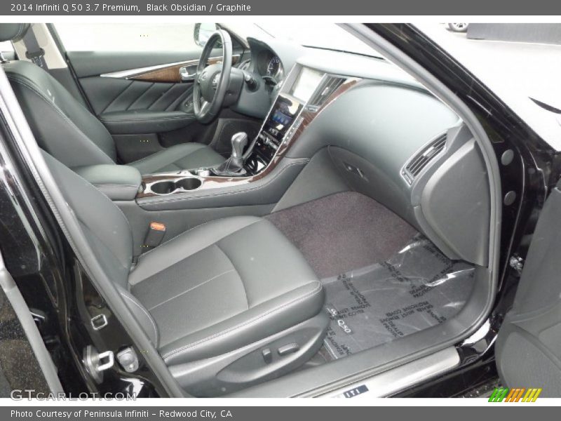 Black Obsidian / Graphite 2014 Infiniti Q 50 3.7 Premium