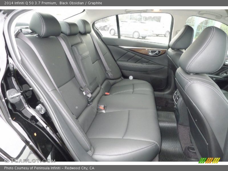 Black Obsidian / Graphite 2014 Infiniti Q 50 3.7 Premium