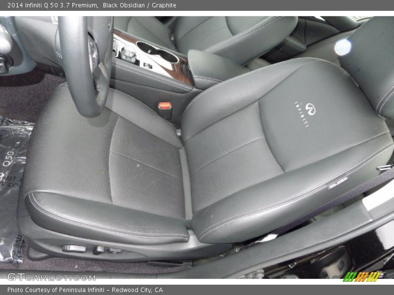 Black Obsidian / Graphite 2014 Infiniti Q 50 3.7 Premium