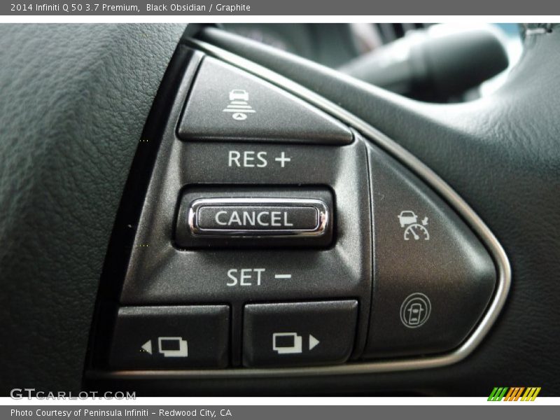 Black Obsidian / Graphite 2014 Infiniti Q 50 3.7 Premium