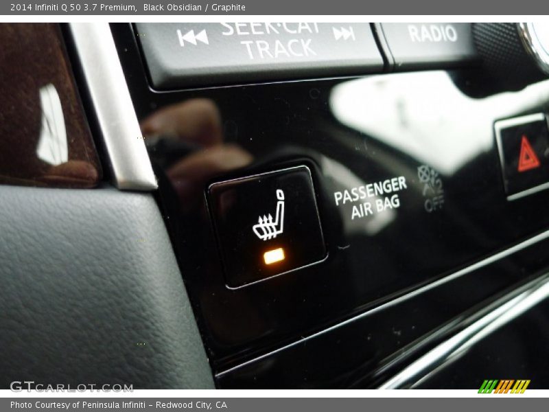 Black Obsidian / Graphite 2014 Infiniti Q 50 3.7 Premium