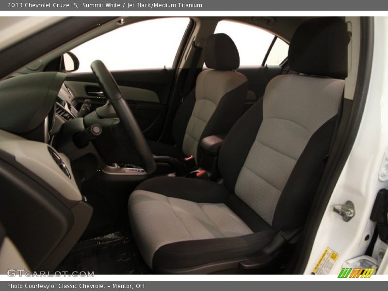 Summit White / Jet Black/Medium Titanium 2013 Chevrolet Cruze LS