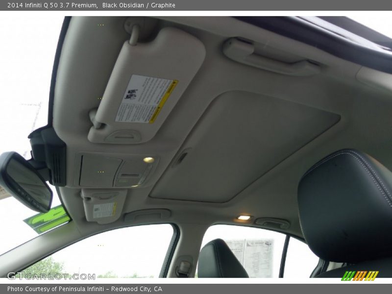 Black Obsidian / Graphite 2014 Infiniti Q 50 3.7 Premium