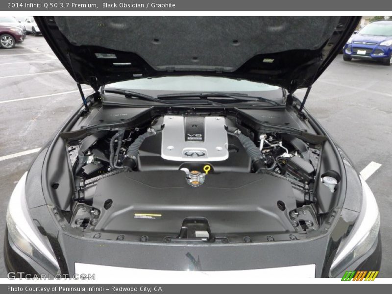 Black Obsidian / Graphite 2014 Infiniti Q 50 3.7 Premium