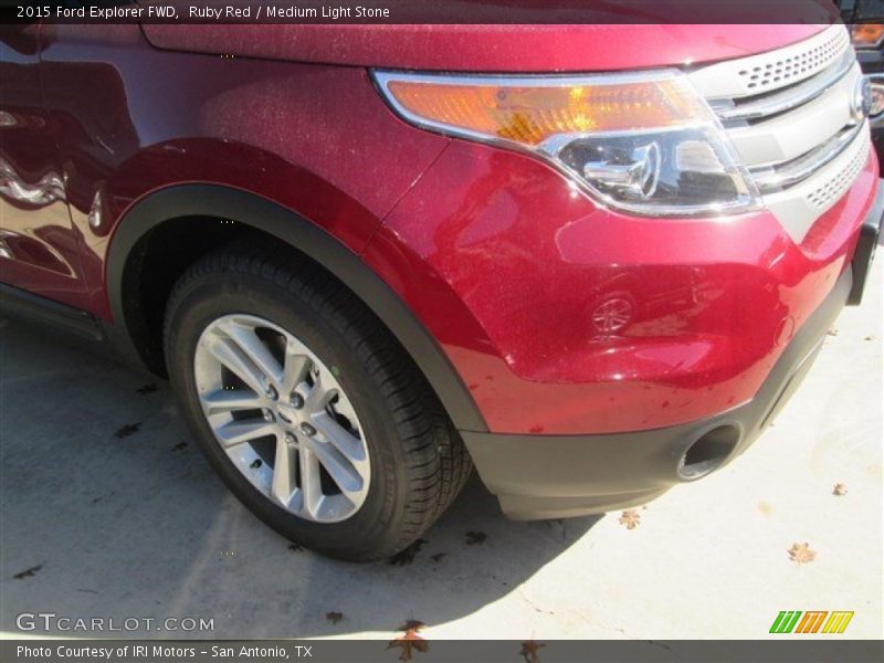 Ruby Red / Medium Light Stone 2015 Ford Explorer FWD