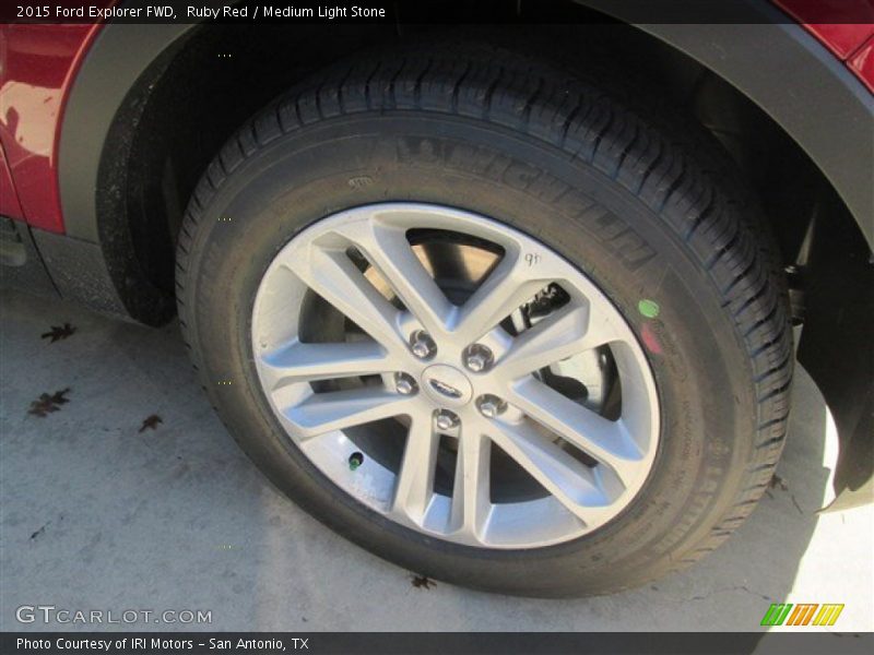 Ruby Red / Medium Light Stone 2015 Ford Explorer FWD