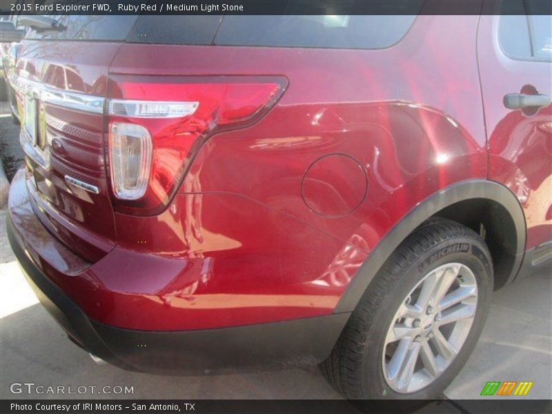 Ruby Red / Medium Light Stone 2015 Ford Explorer FWD
