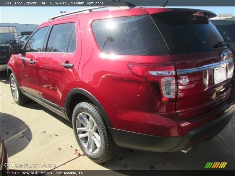 Ruby Red / Medium Light Stone 2015 Ford Explorer FWD